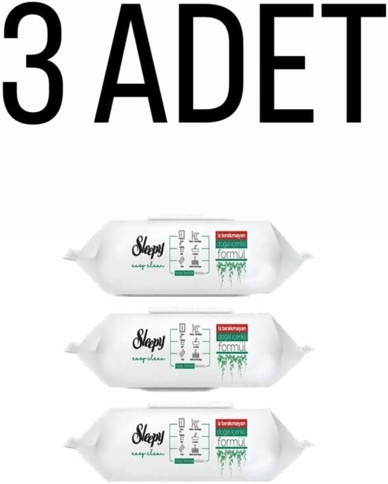 Sleepy Easy Clean Yüzey Temizlik Havlusu 100 Yaprak (3 Adet)