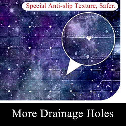 Tapis de douche antidérapant galaxie 67x37 cm pour bébé - 3