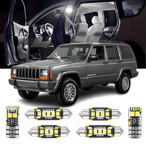 12 Piezas Luces LED Interior para Jeep Cherokee XJ 1997-2001 miniatura 1