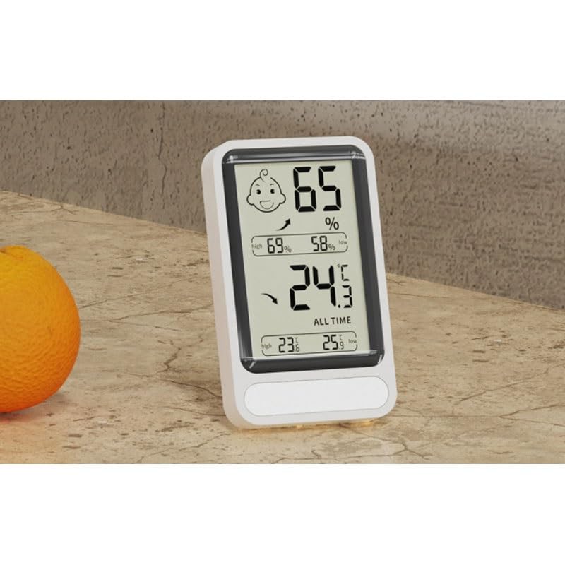 ABS with Backlight Function Home Interior Electronic Thermometer Hygrometer