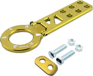 Universal Black Style Aluminum Racing Front Tow Hook for All Cars | Lightweight & High-Strength Tow Point for Sport Style & Emergency Use(G)