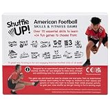 Shuffle Up American Football Card Game – Kids Outdoor Garden Games with 70+ Fun & Active Fitness Workout Cards, American Football Gifts for Boys & Girls, Fun Family Games