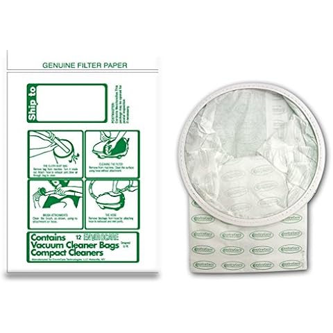 EnviroCare Replacement Vacuum Cleaner Dust Bags Designed to Fit Tristar and Compact Canisters 12 Pack Cover