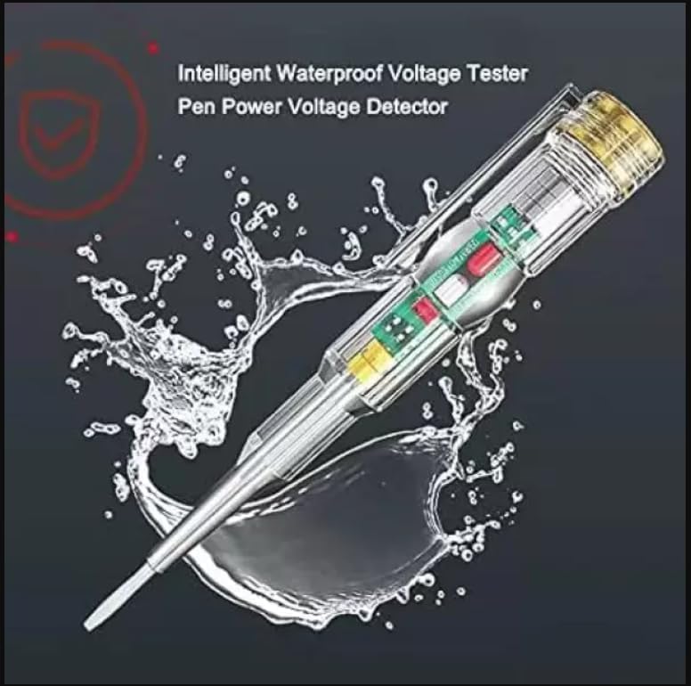 Image of SAMEZONE Foldable Wire Stripper Plier & Voltage Tester Pen Combo | Multi Function Wire Cutter Crimping Tool Kit for Electricians & Home Repair Use (Green Stripper with Tester)