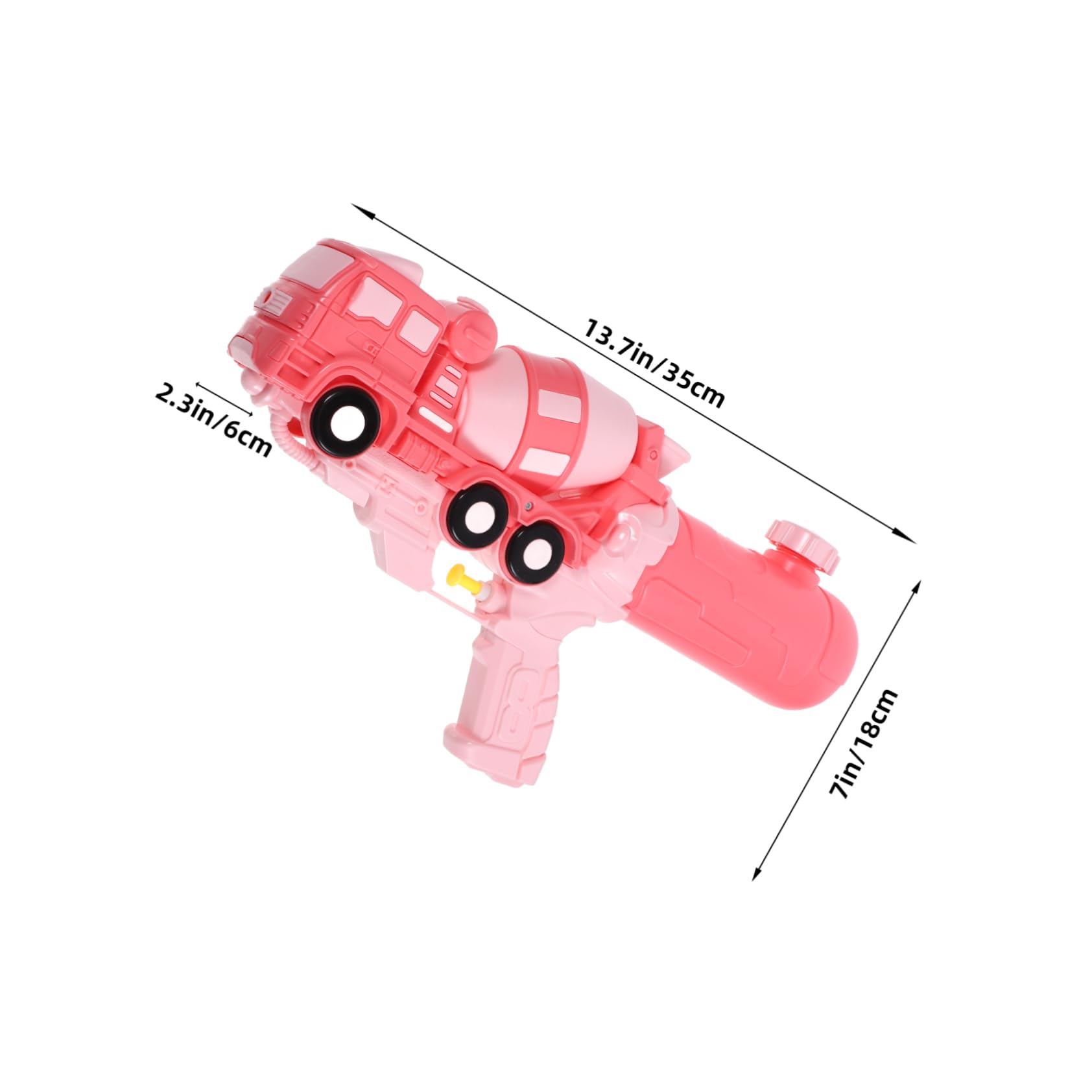 Kisangel Water Pool Bathroom Water Playthings Interesting Water Wear-Resistant Water Accessory Outdoor Sprinkler Water Spraying Pink Abs