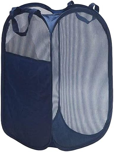 Folding Laundry Basket 75L Large Washing Basket Collapsible, Folding Baskets Washing Portable Collapsible Laundry Baskets for Bedroom and Bathroom, Foldable Cleaning Basket Blue laundry basket