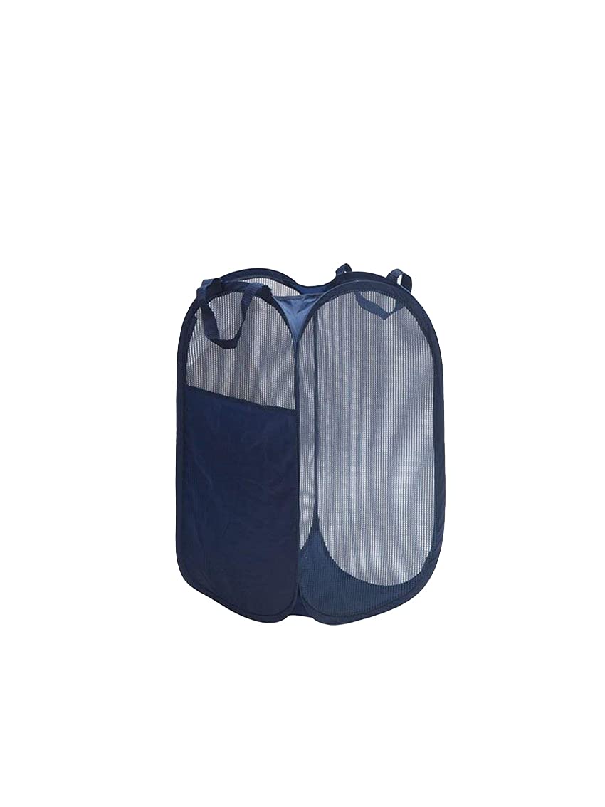 Wtxzaqkk Navy Blue Folding Laundry Basket 75L Large Washing Basket Collapsible, Folding Baskets Washing Portable Collapsible Laundry Baskets For Bedroom And Bathroom, Foldable Cleaning Basket Blue Laundry Basket