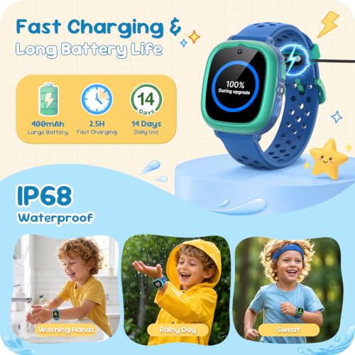 Colorful Kids Smart Watch with 2 bands & bezels - image 7