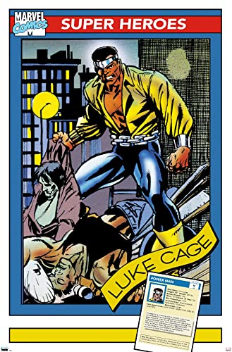 Marvel Trading Cards affiche Luke Cage pour habiller un mur blanc vide sans style