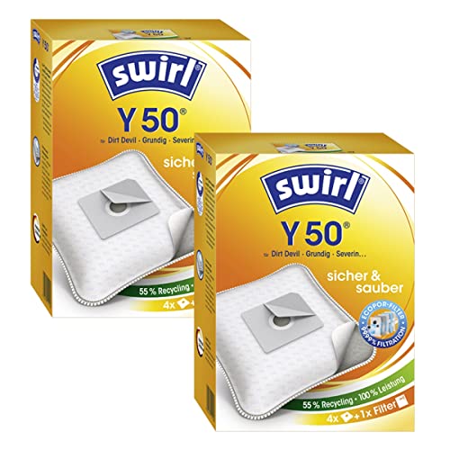 8 Original Swirl Staubsaugerbeutel Y50