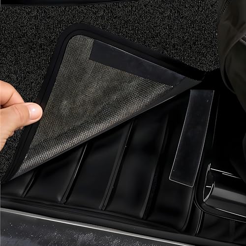 Image of 10D Car Floor Mat for Tata Punch Ev (Model 2026) | Nappa Leather | Luxurious & Elegant Look | 100% Waterproof and Washable | Custom Fitted |- Full Black
