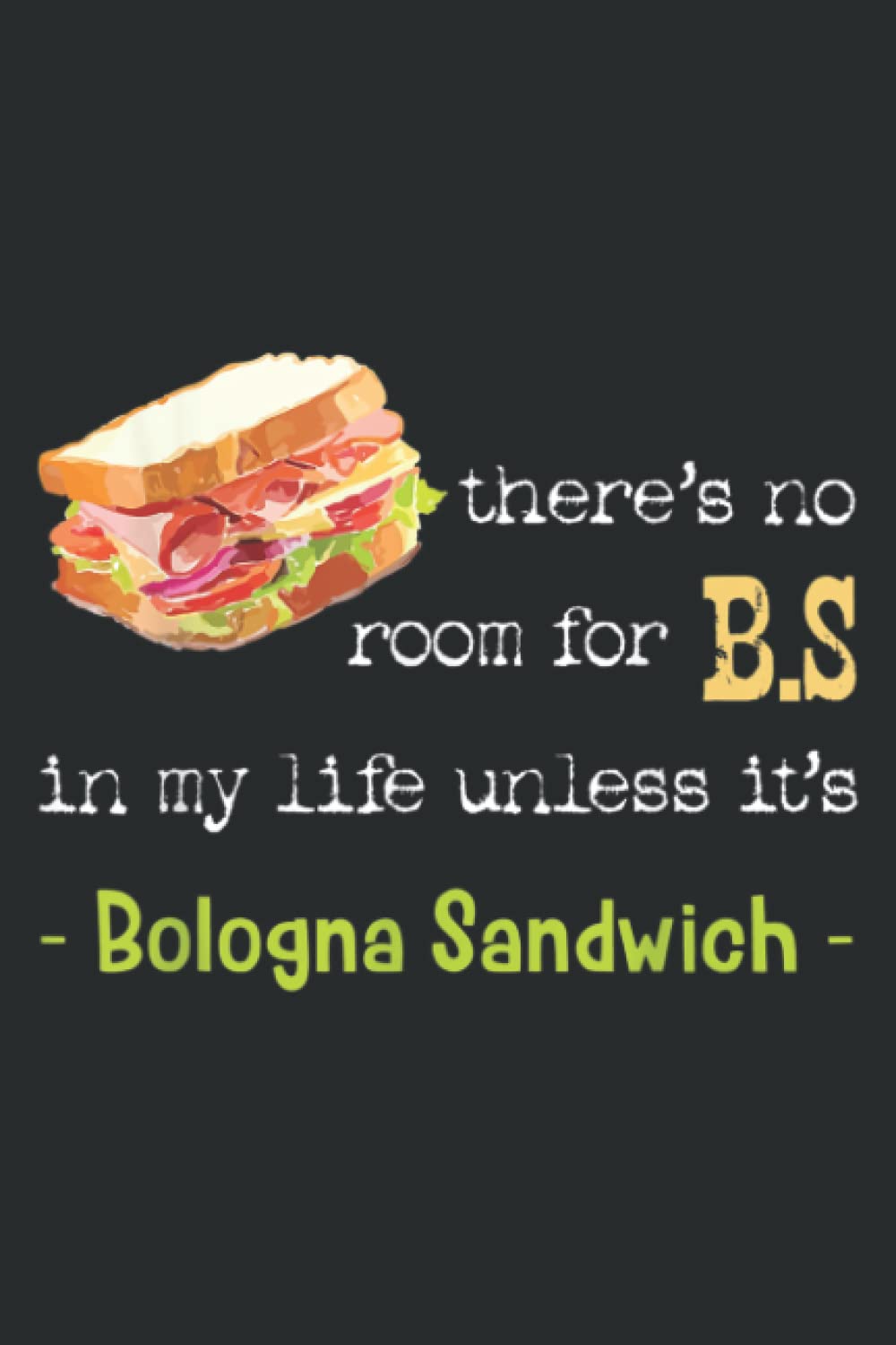 Bologna Sandwich Baloney Sausage Fried Jumbo Day Lovers Gift: Lined For Memo Diary Journal, Perfect for School, Office & Home - 6" x 9", 100 Pages