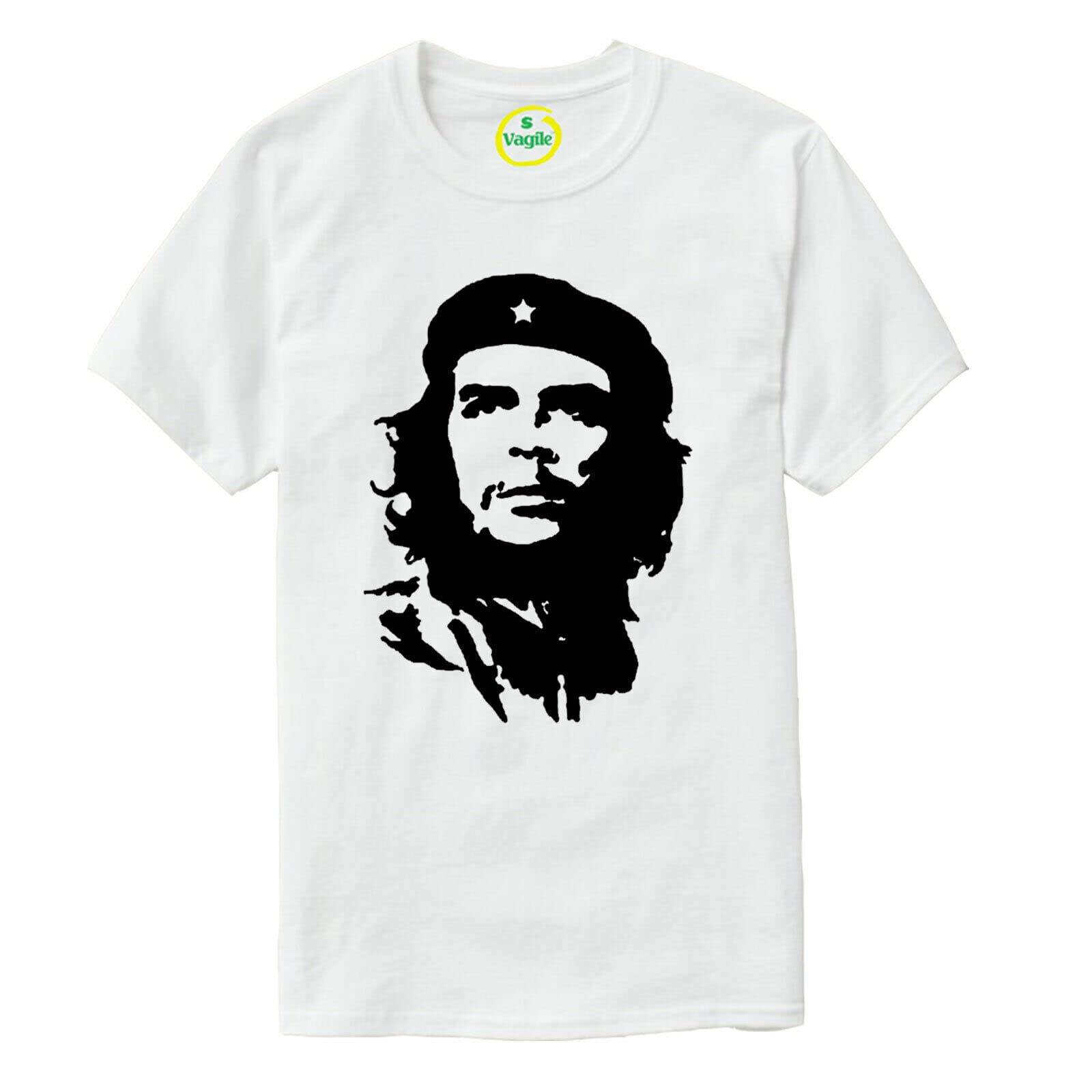 Che-Guevara Men's T-Shirt Viva La Revolution Castro Cuba Havana S - 3XL White