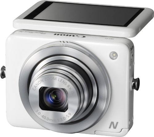 Fotocamere digitali compatte Canon 8231B009 PowerShot N Fotocamera Compatta Digitale, 12 Megapixel, Bianco