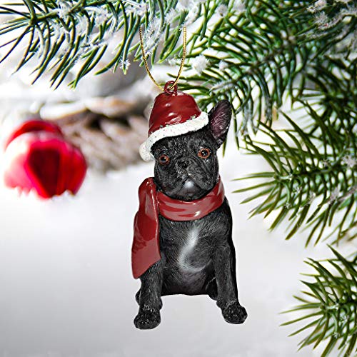 Design Toscano Christbaumschmuck, Französische Bulldoge