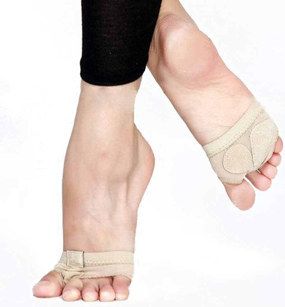Upriver Ballet Belly Dance Foot Thong Dance Paw Shoes Half Sole L Nude
