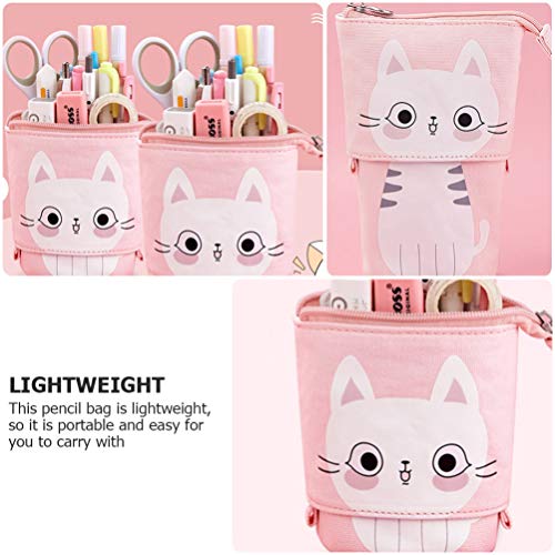 NUOBESTY Estojo para LÃ¡pis Infantil Bolsa para LÃ¡pis Porta-Canetas ZÃ­per Papelaria Bolsa Bolsa pa