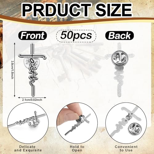 Christian Faith Cross Pin Jesus Brooch for Women Men Bulk Enamel Lapel Blessed Pin Badge Religious Gift3