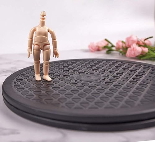 Miniatura 7 de Lawei Paquete de 2 soportes giratorios giratorios resistentes de 12 pulgadas con rodamientos de bolas de acero, tocadiscos Lazy Susan para monitores