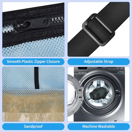 Image of Mildbeer 12x6x12 Mesh Crossbody Bag for Gym & Beach