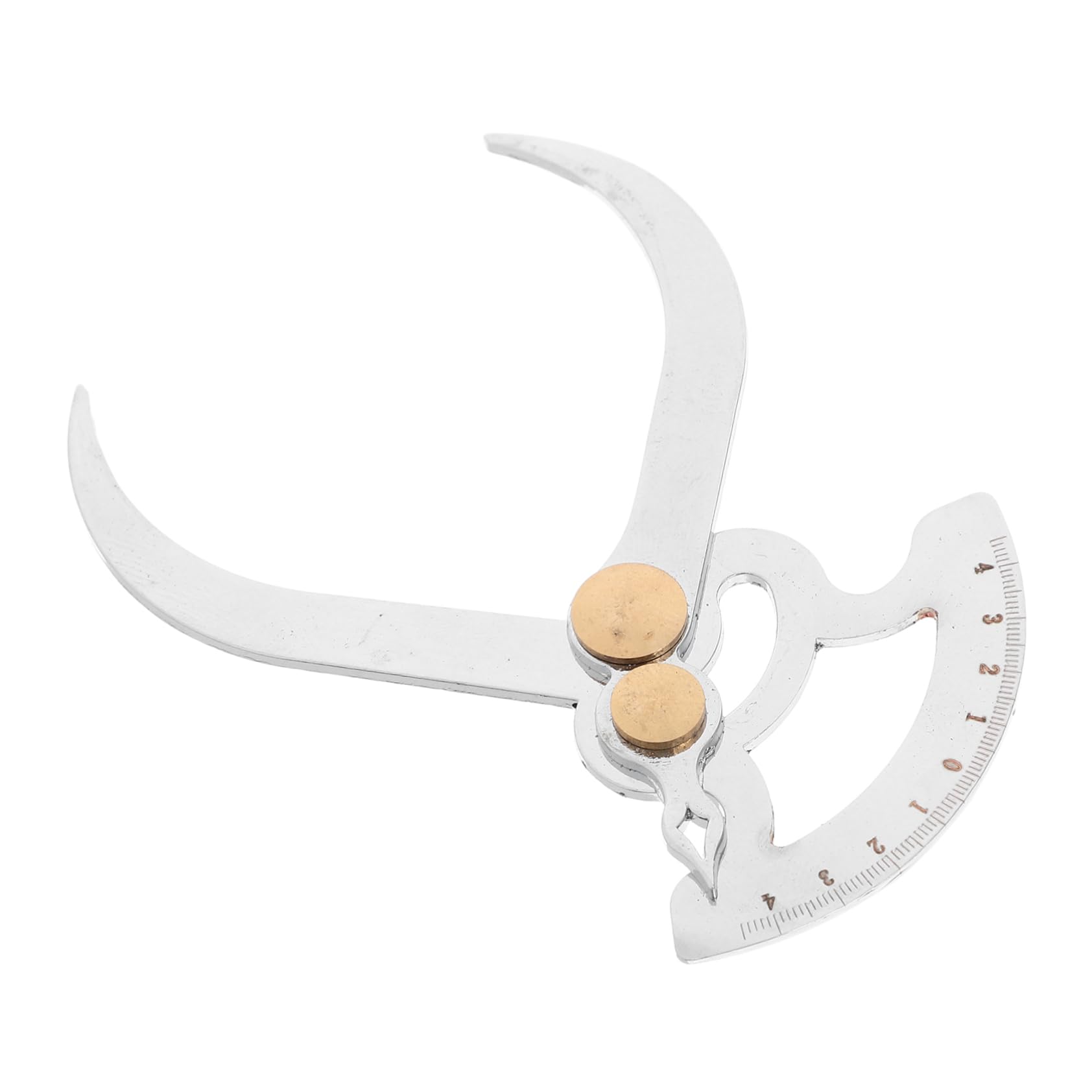 PRETYZOOM Gauge Gap Thickness Measurement Tool Thickness Measuring Tool Diameter Measuring Tool Woodworking Protractor Silver Stainless Steel