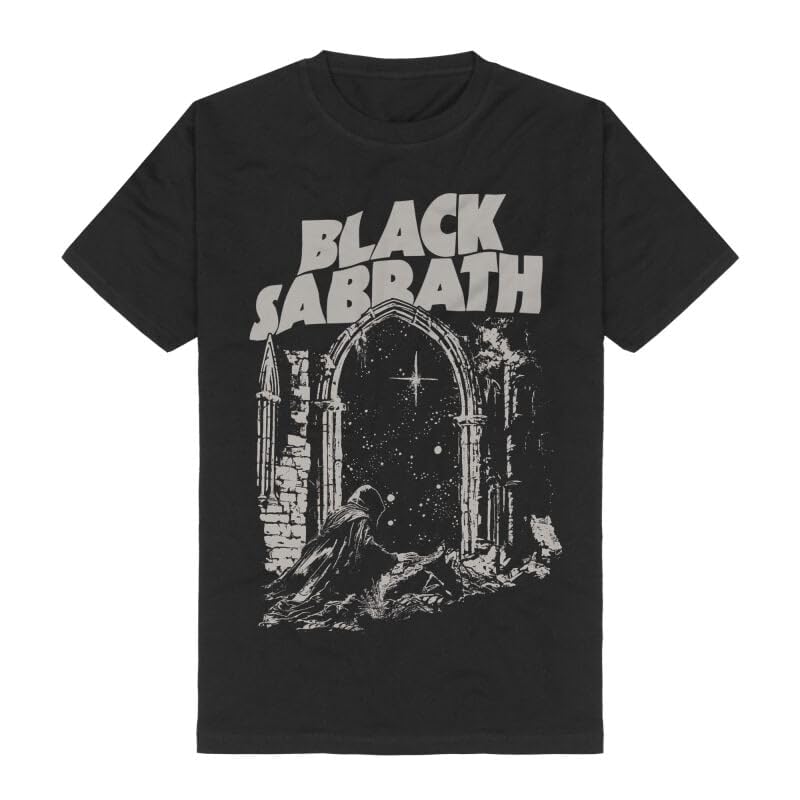 Black Sabbath Into The Void Unisexe T-Shirt Manches Courtes Noir L 100% Coton Regular/Coupe Standard