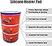 Metal Drum Heater Silicone Barrel Band Warmer with 30‑150℃ Adjustable Temperature, Heavy Duty Industrial Heater Metal Drum Heater for Garage Factory (Color : Digital with Thermostat, Size : 800W)