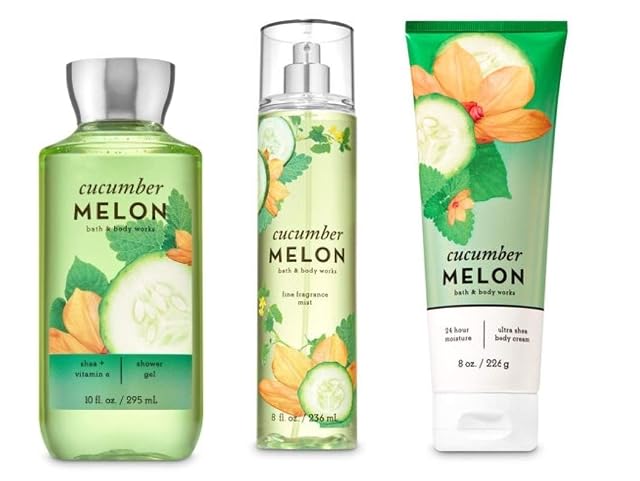 Bath Body Works - Cucumber Melon - 3 pc Bundle