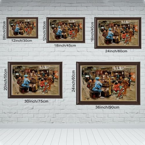Impression sur toile The Ameya par Robert Frederick Blum, déco bureau 20x30 cm