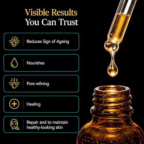 Image of Retinol & Peptide Face Serum | Advanced Anti-Aging Booster for Fine Lines, Sun Spots, Hyperpigmentation & Uneven Tone | 33 ml / 1.11 oz | Firming, Brightening & Rejuvenating Skincare Solution