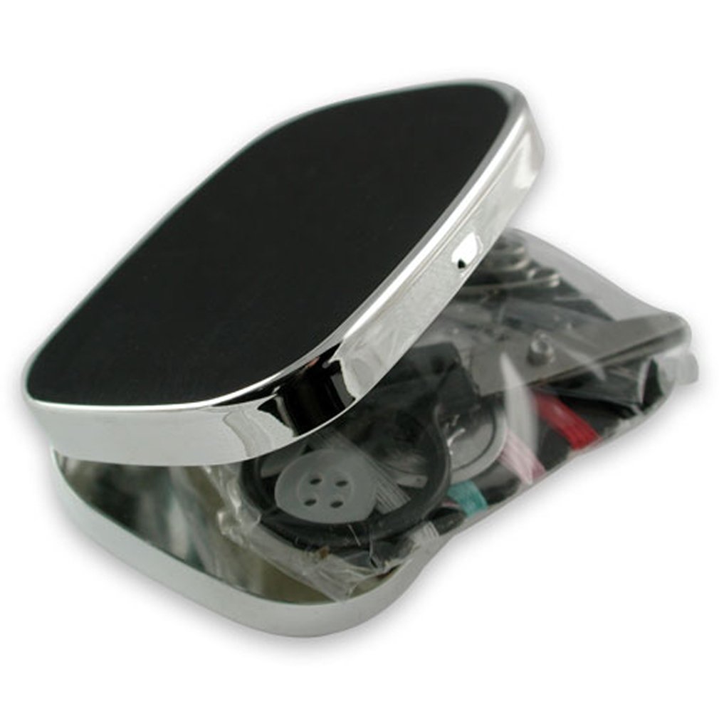 Kit de couture de voyage plaqué argent