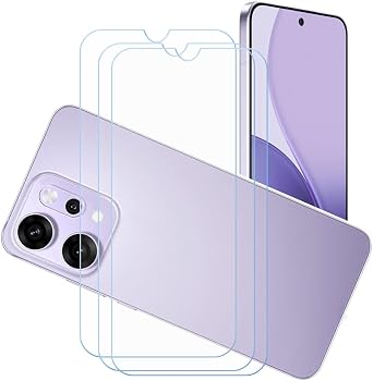 Tempered Glass for Oppo Reno 14 Pro 6.83",[3-Pack] Screen Protector 9H Hardness Anti-Scratch Anti-Fingerprint. White