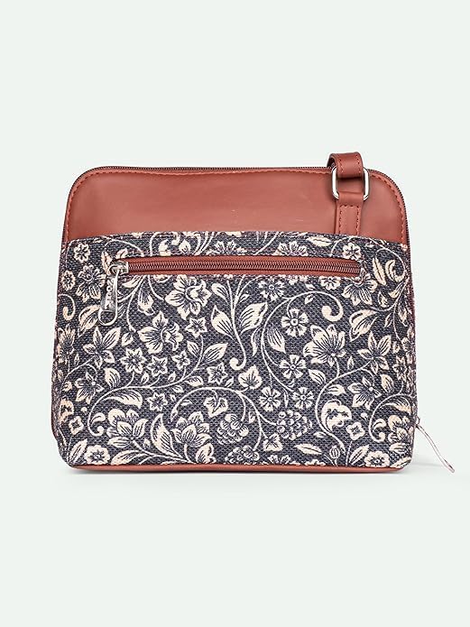 Women’s Printed Crossbody Sling Bag – Vegan Leather Handbag with Adjustable Strap, Stylish Small Purse for Travel, Daily Use & Casual Wear