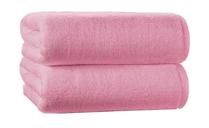 Premium Bath Towels Set Pack of 2 | Soft Cotton Bath Towels 70x140 cm, 600 GSM | Soft Feel, Quick Dry, Highly Absorbent Durable Towels, Perfect for Daily Use | Lightweight Spa Towel (S)