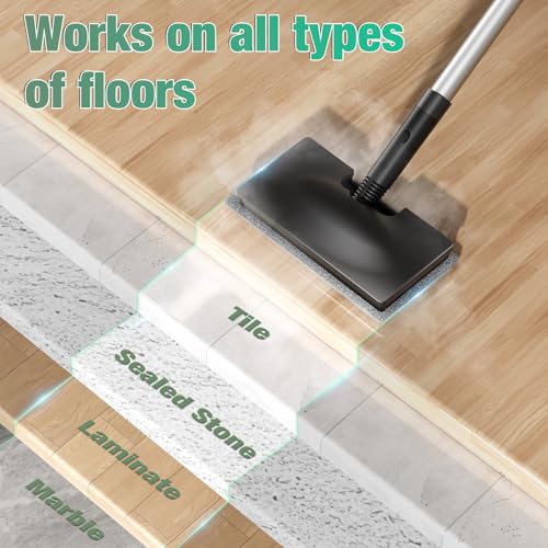 Image of 11-in-1 Steam Mop - Detachable Handheld Steam Cleaner with 380mL Tank, 260℉ Floor Steamer for Hardwood, Tile, Grout, Windows, Bath & Kitchen - 3-Level Steam Control, Multi-Purpose Floor Steam Cleaner