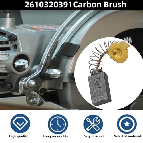 Image of 6 Pack 1619X08020 1619X07410 Carbon Brush Set for Skil Bosch HD77 | Fits for Skil Bosch HD77, S77 and CIR SAW; replaces 1619X01351, 2610320301, 2610912980, 2610320391 and 1619X07410.