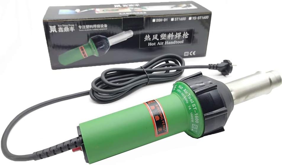 110V Professional Hot Air Welding Kit + Plastic Heat Gun + Accessories 1600W for PVC Plastic Flooring Linoleum Vinyl Floor