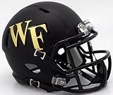 Riddell NCAA Wake Forest Demon Deacons Helmet Mini SpeedHelmet Replica Mini Speed Style Matte Black,