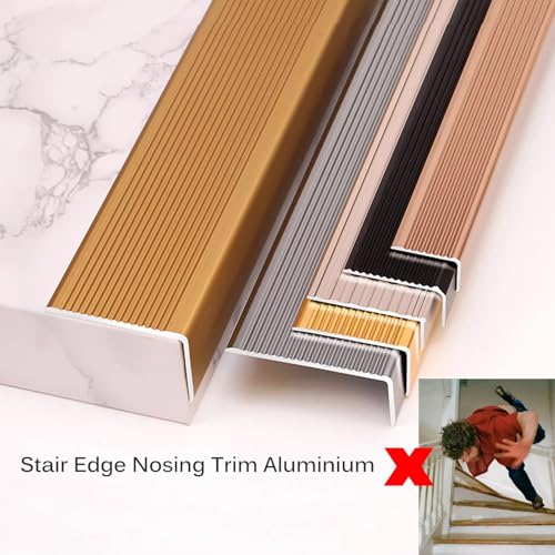 Escalera de aluminio contra desprendimientos en peldaños de azulejos y madera de 90 cm 3