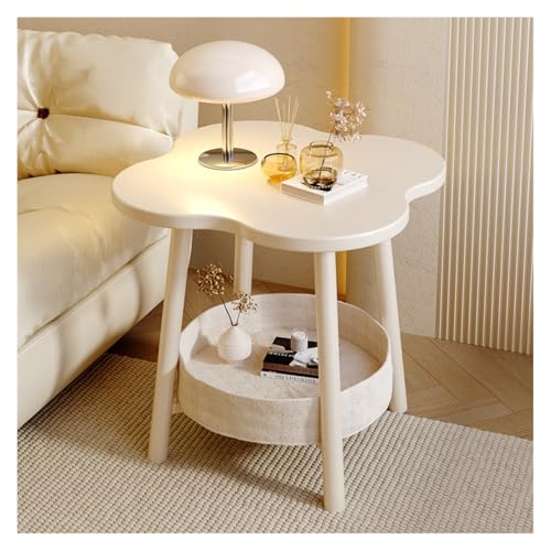 Table basse mobile et table d'appoint de salon avec étagères de rangement - 2