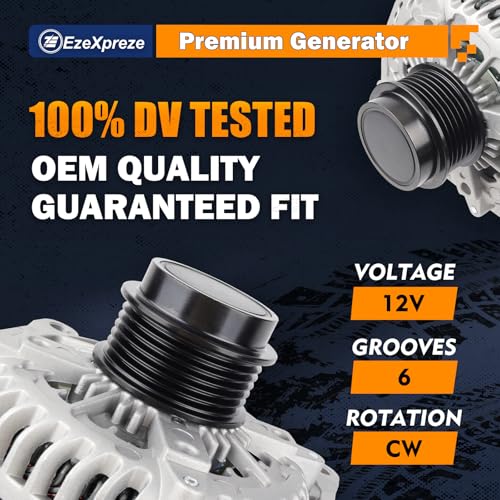 Image of EZEXPREZE 84143540 170A High Output Alternator Fit for 2014-18 GMC Sierra and Chevy Silverado 1500, 2015-20 Chevy Suburban Tahoe GMC Yukon Cadillac Escalade - Replaces for 22949467 1042106870