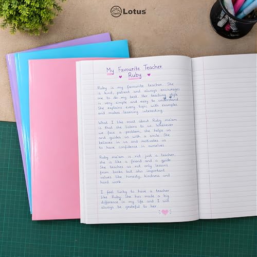 Carnets pastel Lotus en papier à lettre 70 g/m² de qualité