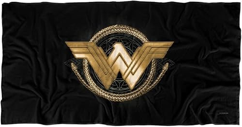 LOGOVISION Wonder Woman - Toalla de playa con logotipo de lazo de 30 x 60 pulgadas