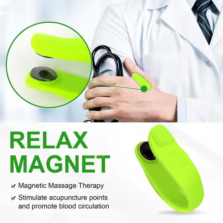 Image of Wearable Hand Massager for Headache, Migraine, Arthritis, and Tension Relief Ideal for Diabetes Sugar Control Management Li4 Acupressure Point Clip | Light Weight Tension Relief (Pack of 2)