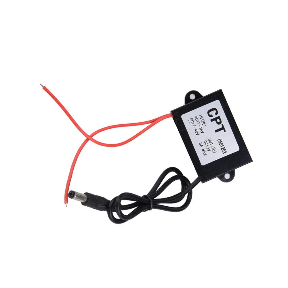 Convertitore AC-DC 24V A 12V 3A 36W Con Protezioni E Incapsulamento In Silicone – Per Monitor, LED E Autoradio