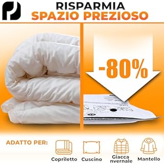 PACKDUDE XXL Sacchi Sottovuoto Piumoni e Coperte I 2 PEZZI I Taglia XXL: 130x90 cm I Sacchetti Sottovuoto Piumoni, Buste Sottovuoto Piumini I Large Vacuum Bags for Bedding I Sacchi Sottovuoto Grandi
