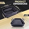 Tydi 2x Top rate Silicone Air Fry Liners for Ninja AF400UK 9.5L & Tower T17088 - 21 x 16 x 4.5 cm Ninja Air Fryer Liners - Made In particular for the Ninja AF400 - Reusable Air Fryer Liners Equipment - Image 8