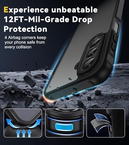 iVoler Hülle für Samsung Galaxy A26 5G mit 2 Stück Panzer Schutz Glas, [Militärstandard] Stoßfest [Kameraschutz] Handyhülle… – Ansicht 4