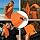 Bolsa seca impermeable 15L con cierre enrollable para kayak, camping y playa – Incluye toalla de microfibra de secado rápido (Naranja) miniatura 7