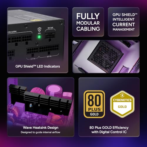 Image of Cooler Master MWE V4 850W Power Supply, PCIe 5.1 Ready, GPU Shield
